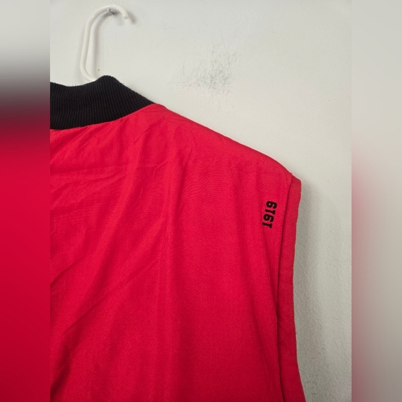 Champion Reversible Vest Mens Large Black And Red Zip Up With Pockets - Picture 9 of 11